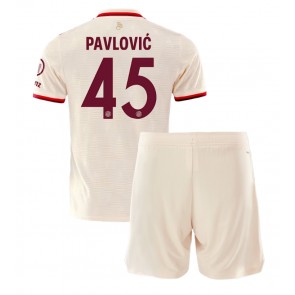 Bayern Munich Aleksandar Pavlovic #45 Rezervni Dres za Dječji 2024-25 Kratak Rukavima (+ kratke hlače)